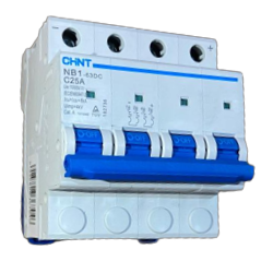 Interruptor DC 2Px25A 1000VDC, curva C, NB1-63DC-4P-C10 Chint