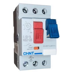 Guardamotor con tecla NS2 (reg 0,63 - 1.00A) 100kA Chint